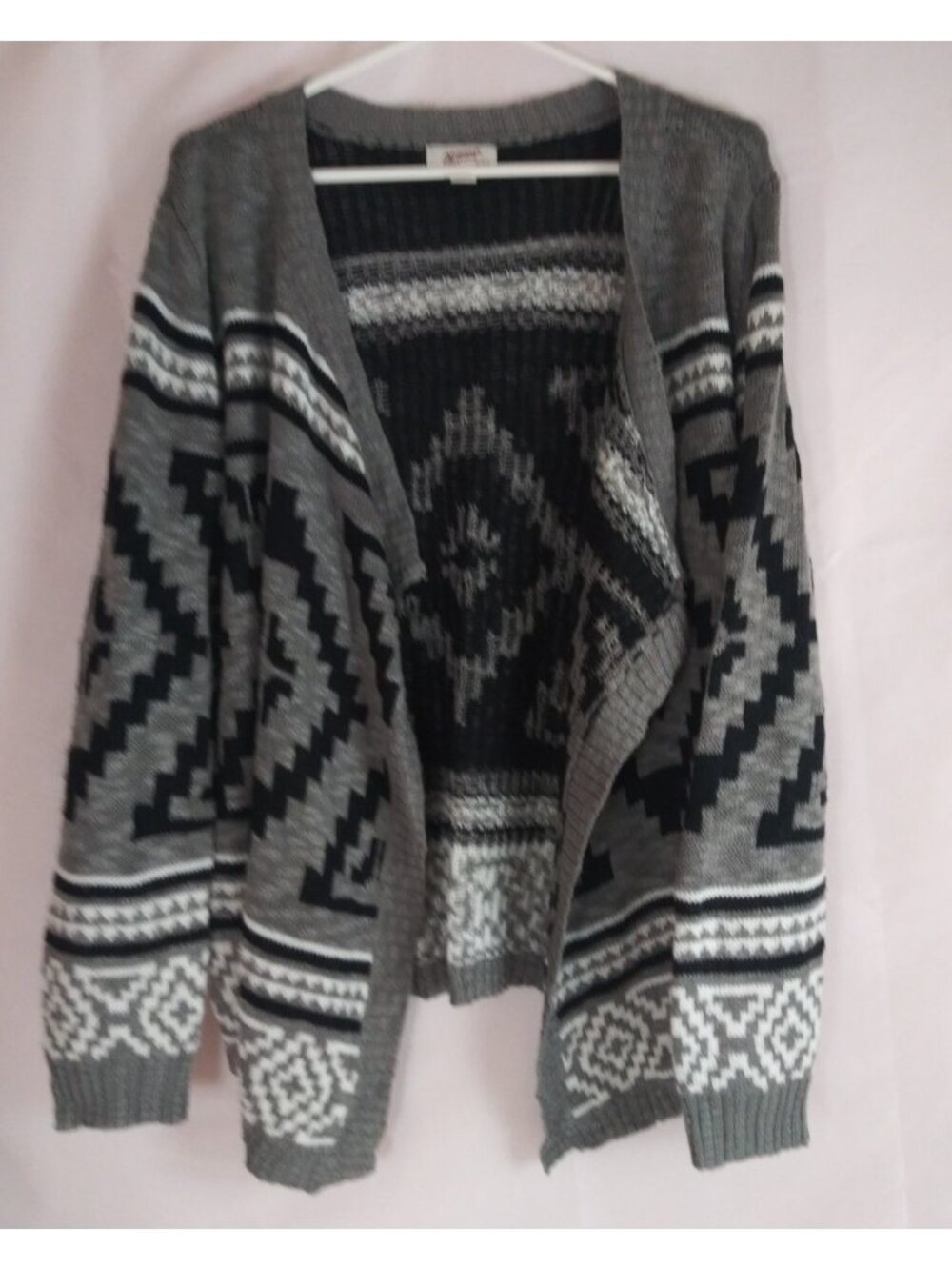 Arizona Jean Company Southwestern Aztec Bohemian Cardigan Juniors Plus XXL